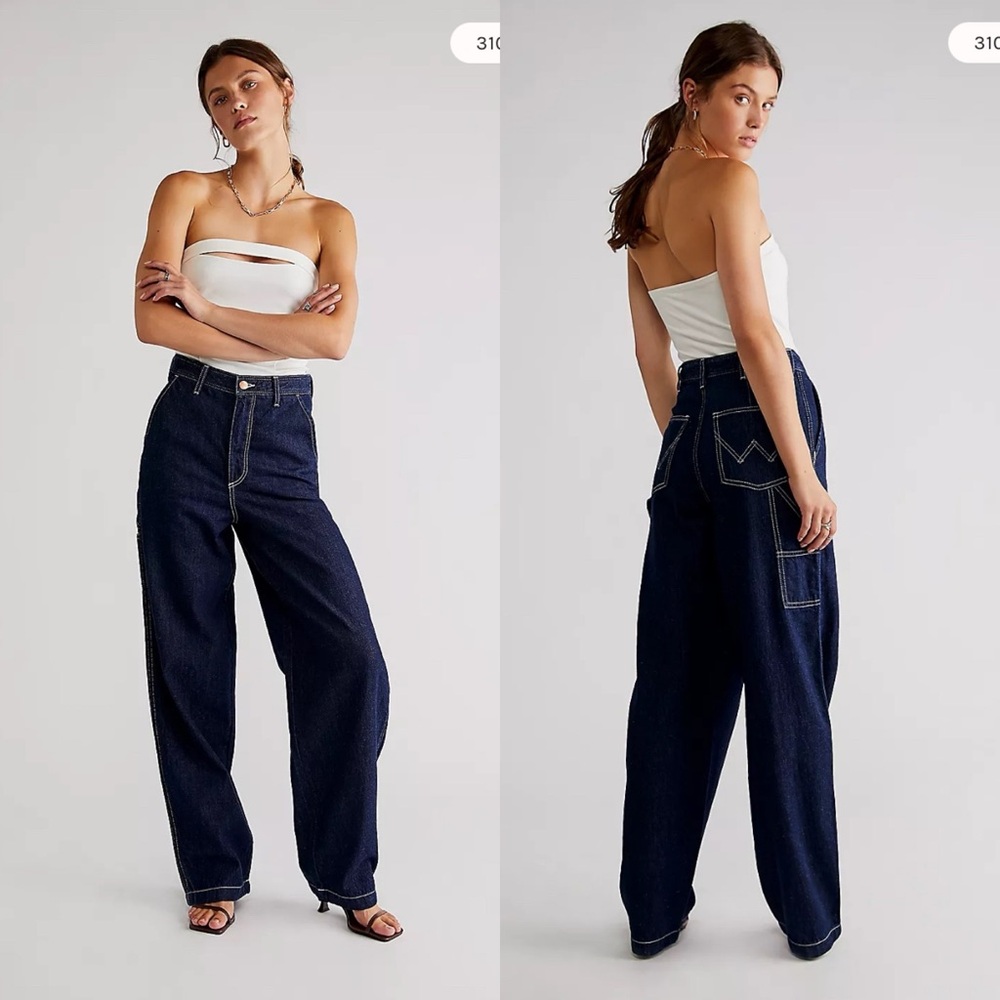 Wrangler Casey Jones Carpenter Barrel Jeans Size 30x31 Wide Leg High Rise Baggy